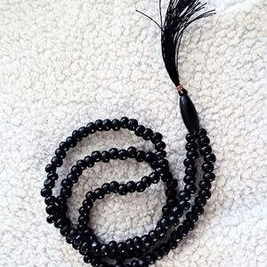 Authentic Wooden Buddha Beads Tassel Necklace