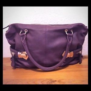 Plum colored JustFab handbag