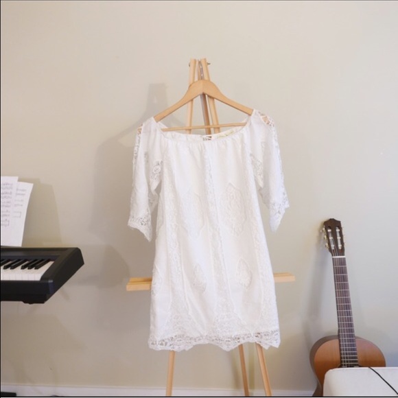 White boho dress