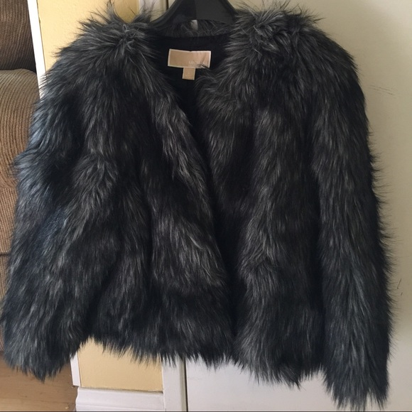 New faux fur jacket size large