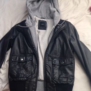 Obey faux leather jacket