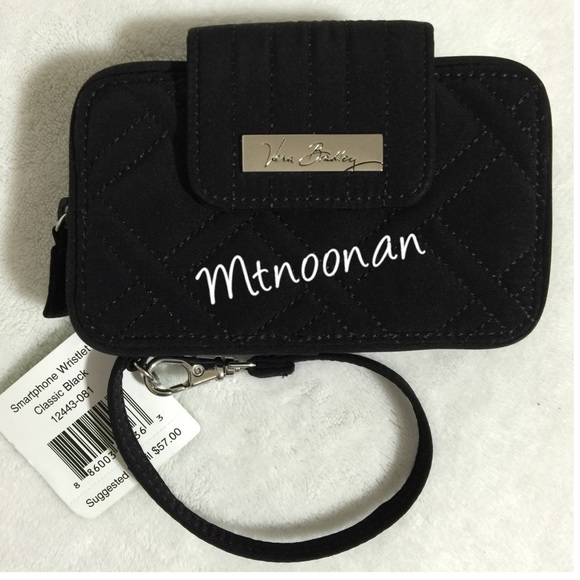 Vera Bradley Handbags - Vera Bradley Smartphone Wristlet/Wallet Black