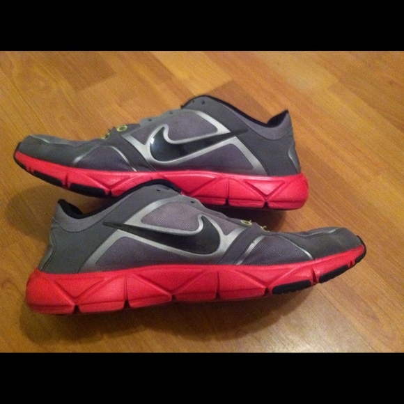Nike Free XT grey, silver, and pink/red