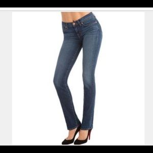 J BRAND JEANS THE CIGARETTE LEG SLIM FIT MID-RISE