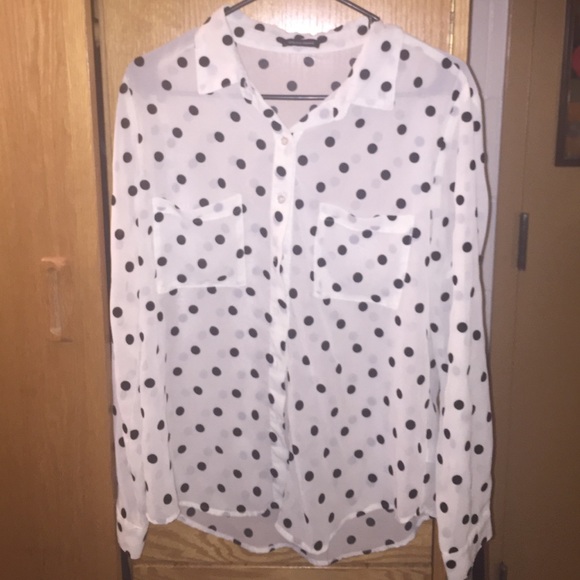 Polka Dot button down