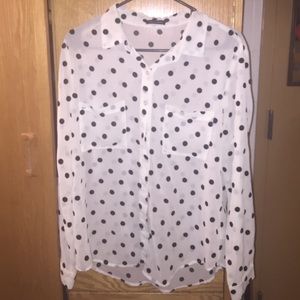 Polka Dot button down