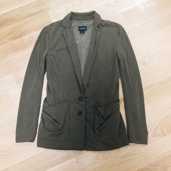 Olive Green Draped Club Monaco Blazer
