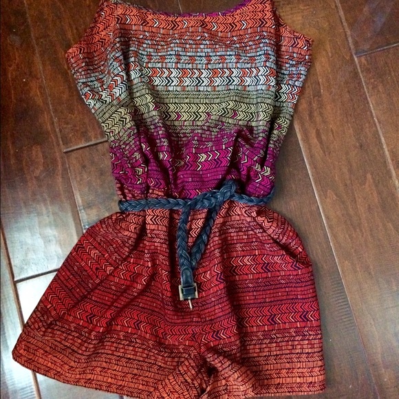 Maurice Shorts Romper with Belt