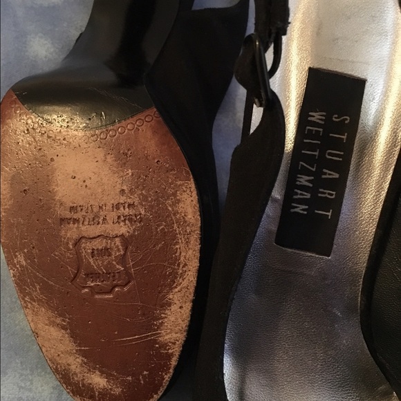 Stuart Weitzman! Cute Black Heels! Size 8! - Picture 4 of 4
