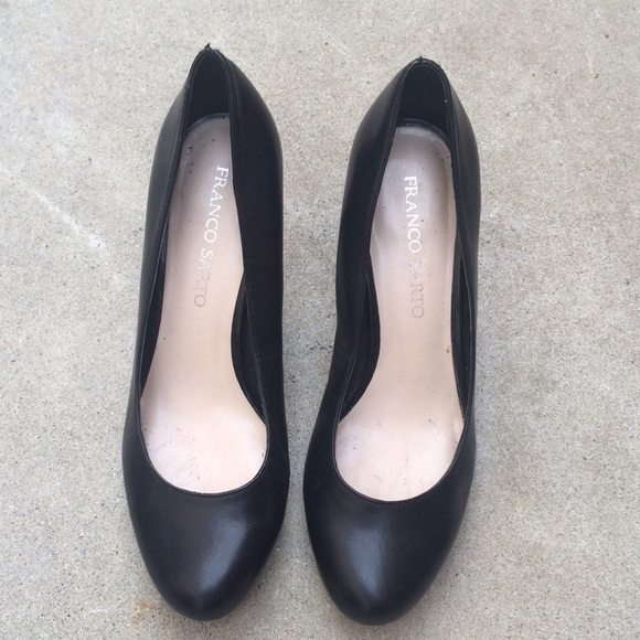 Black Franco Sarto pumps. 9