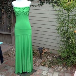 Green maxi dress