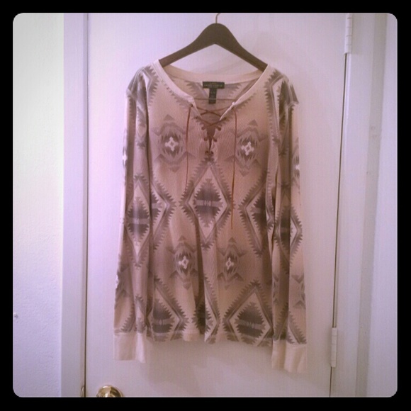 Lauren Jean Co. Tribal thermal shirt.