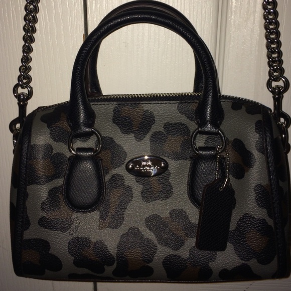 Coach NWT Baby Bennett Purse, Grey/Silver Multi