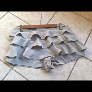 Grey Ruffles shorts