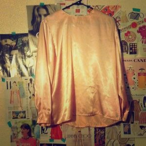 Pink silk