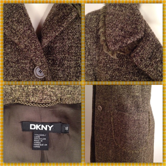 🚫SOLD🚫 GREEN TWEED WINTER COAT - Picture 4 of 4