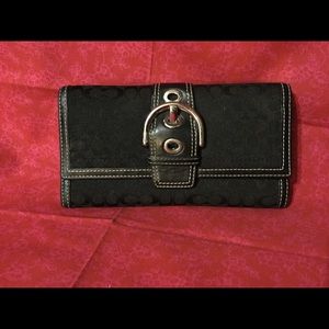 Black coach wallet