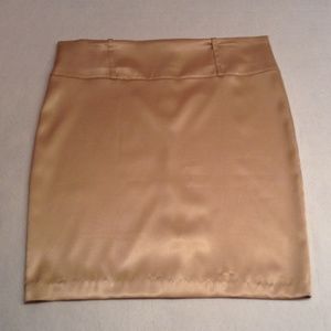 Gold satin skirt, final