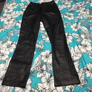 Black Leather XOXO Pants