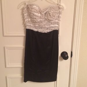 Strapless BEBE dress