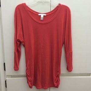 Coral half sleeve shirt