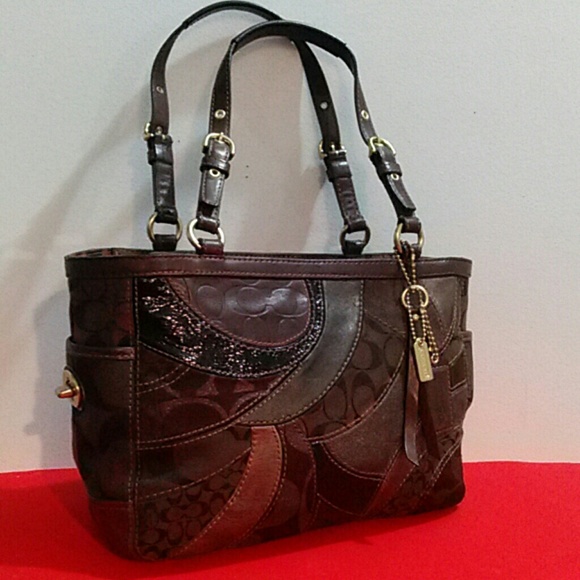 COACH Mosiac Signature Patchwork ToteBag 13516