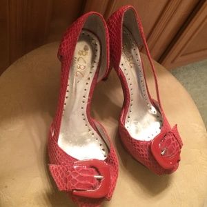 Red bcbg heels