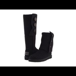 Black Knit Uggs