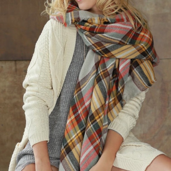 ✨Tartan Plaid Blanket Scarf✨ - Picture 2 of 2