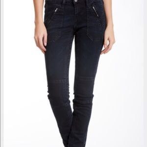Vigoss skinny black moto jeans. 27