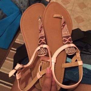 Light pink forever 21 sandals!