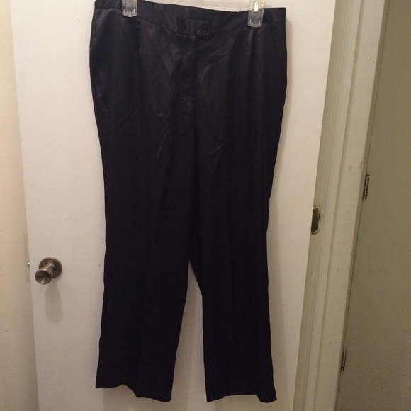 Plus size satin holiday pants