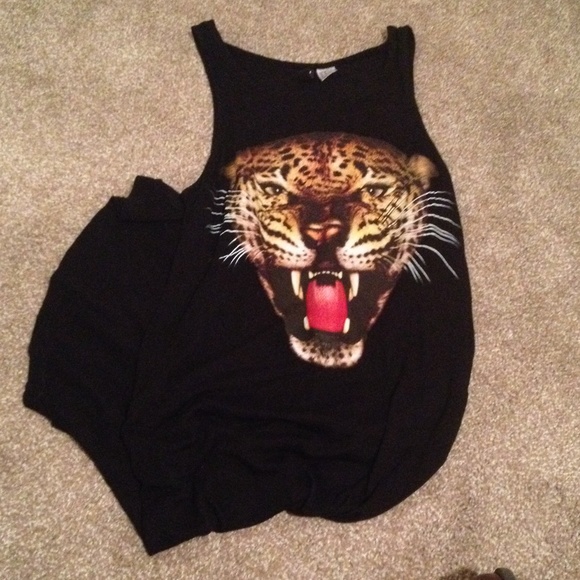 Black cheetah dress