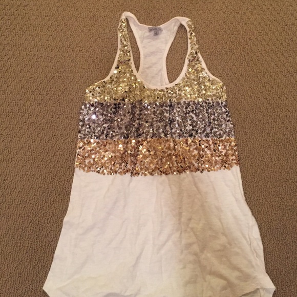 Sequin tank top Racerback