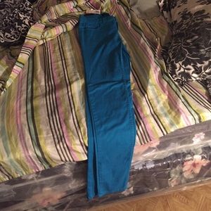 Turquoise long pants. Forever 21
