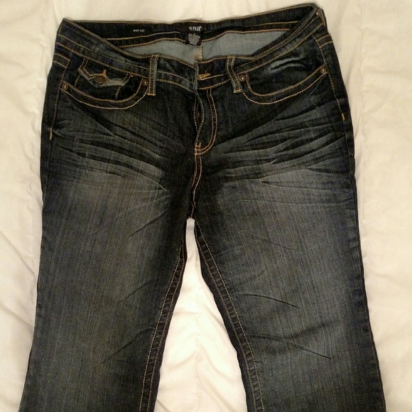a.n.a. bootcut dark wash jeans