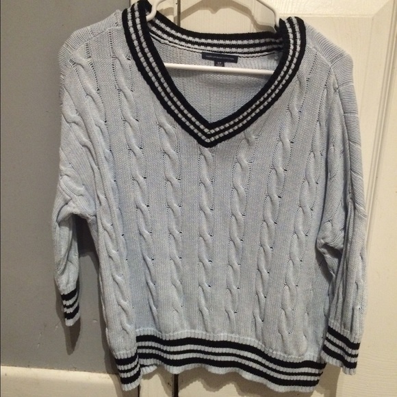 Baby blue and black American Eagle