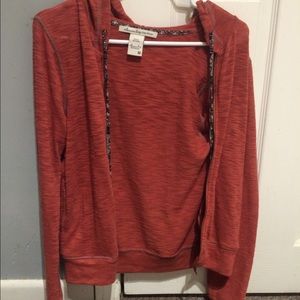 Maroon zip up hoodie