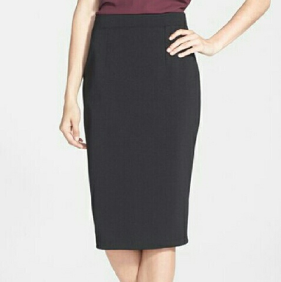 Halogen Zip back knit skirt plus size (126)