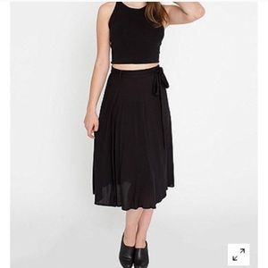 Black wrap around skirt