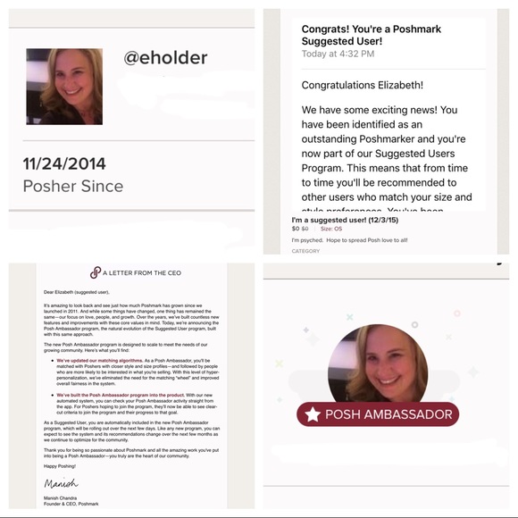 I'm a suggested user! (12/3/15) Posh Ambassador! - Picture 2 of 2