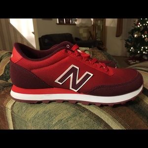 Never worn Women's New Balance 501, red, size 7