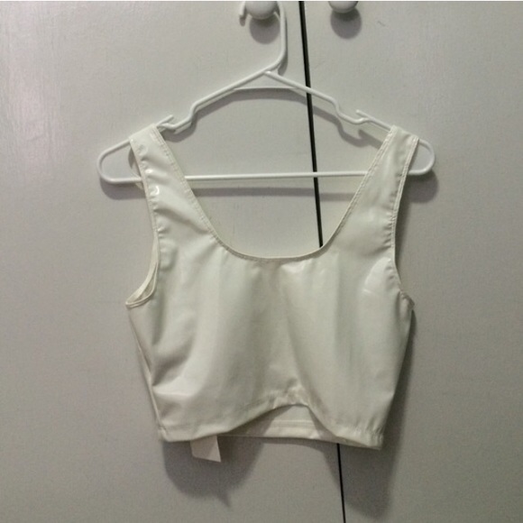 Vinyl crop top
