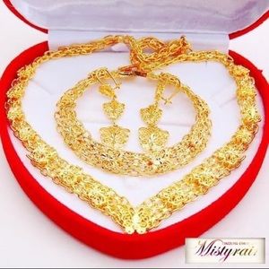24K Gold Plated Luxurious 3PC Set Top Quality