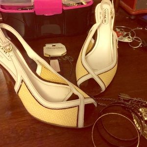 Coach high heel sandals