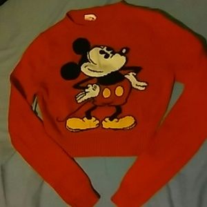 Mickey Mouse crop top sweater.