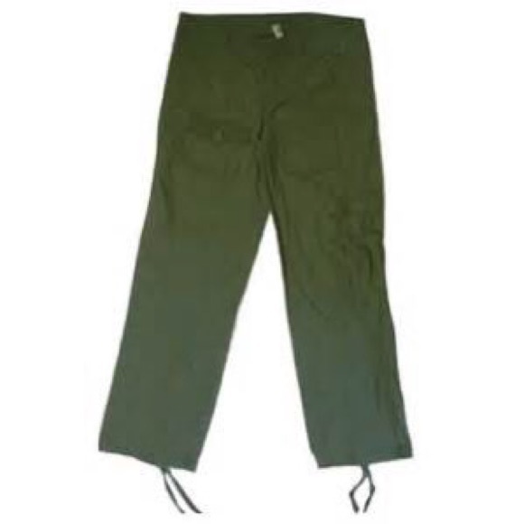 HummingBird Embroidery Green Pants