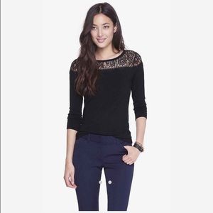 Express lace sweater