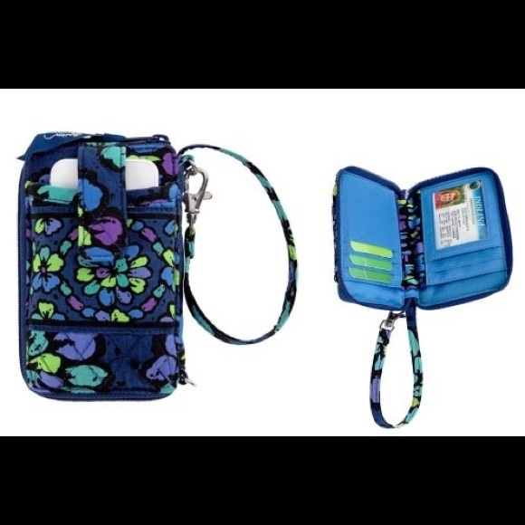 Indigo pop Vera Bradley wristlet
