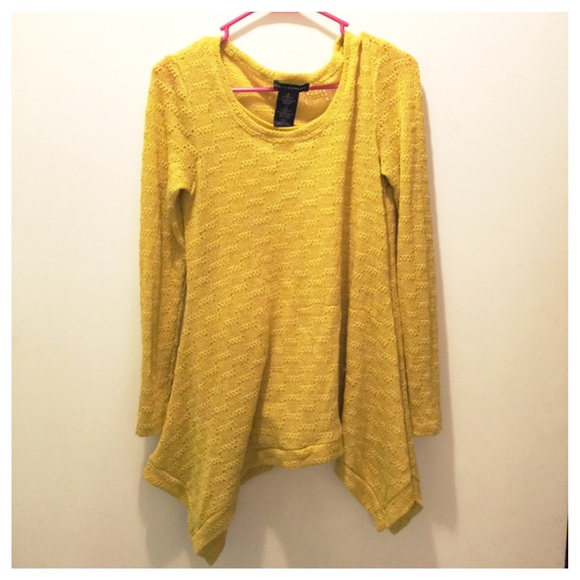 Small Mustard Yellow tunic sweater